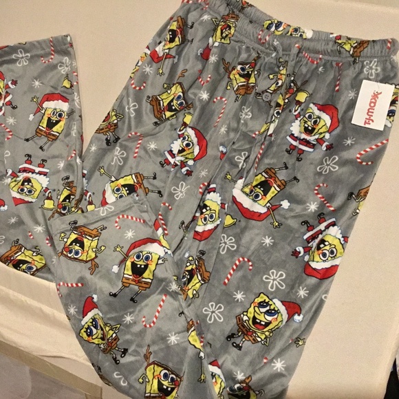SpongeBob Christmas pj pants - Picture 1 of 1